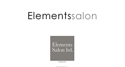 Desktop Screenshot of elementssalonltd.com