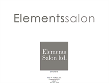 Tablet Screenshot of elementssalonltd.com